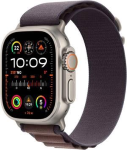 Apple Watch Ultra 2 - 49 mm - titanio - smartwatch con Alpine Loop - tessile - indaco - dimensione della fascia: S - 64 GB - Wi-Fi, LTE, UWB, Bluetooth - 4G - 61.4 g